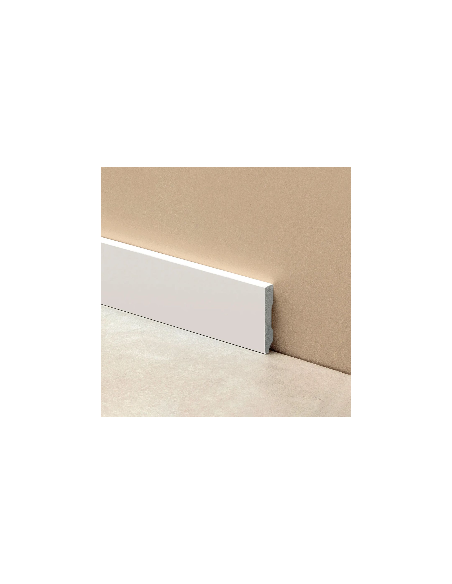 Zocalo Atrim Epsilon Plain Blanco Mate 100mm x 10mm x 2,44 (2302e)